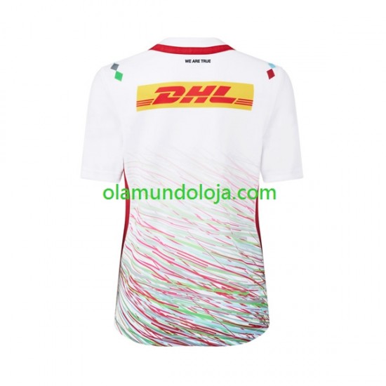 Camisola Rugby Harlequins Homem Equipamento Segundo 2024 Manga Curta